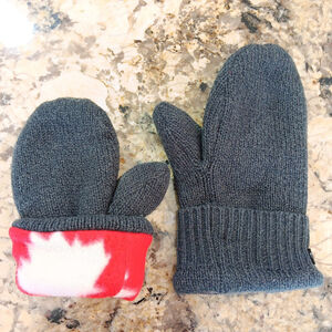 Adult Small Canada Maple Leaf Lining Mittens See Photos For Size